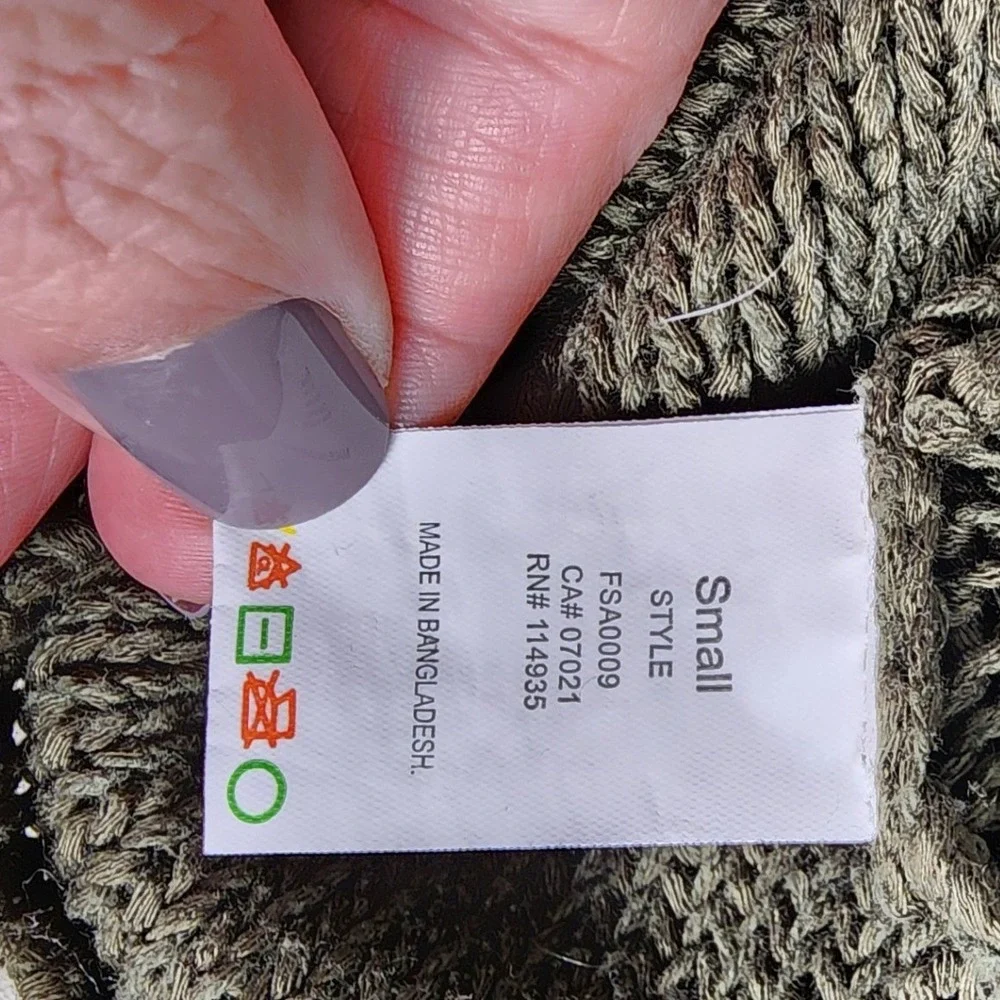 Harper Heritage Olive‎ Green Knit Long Sleeve Womens S Sweater Cottage Core